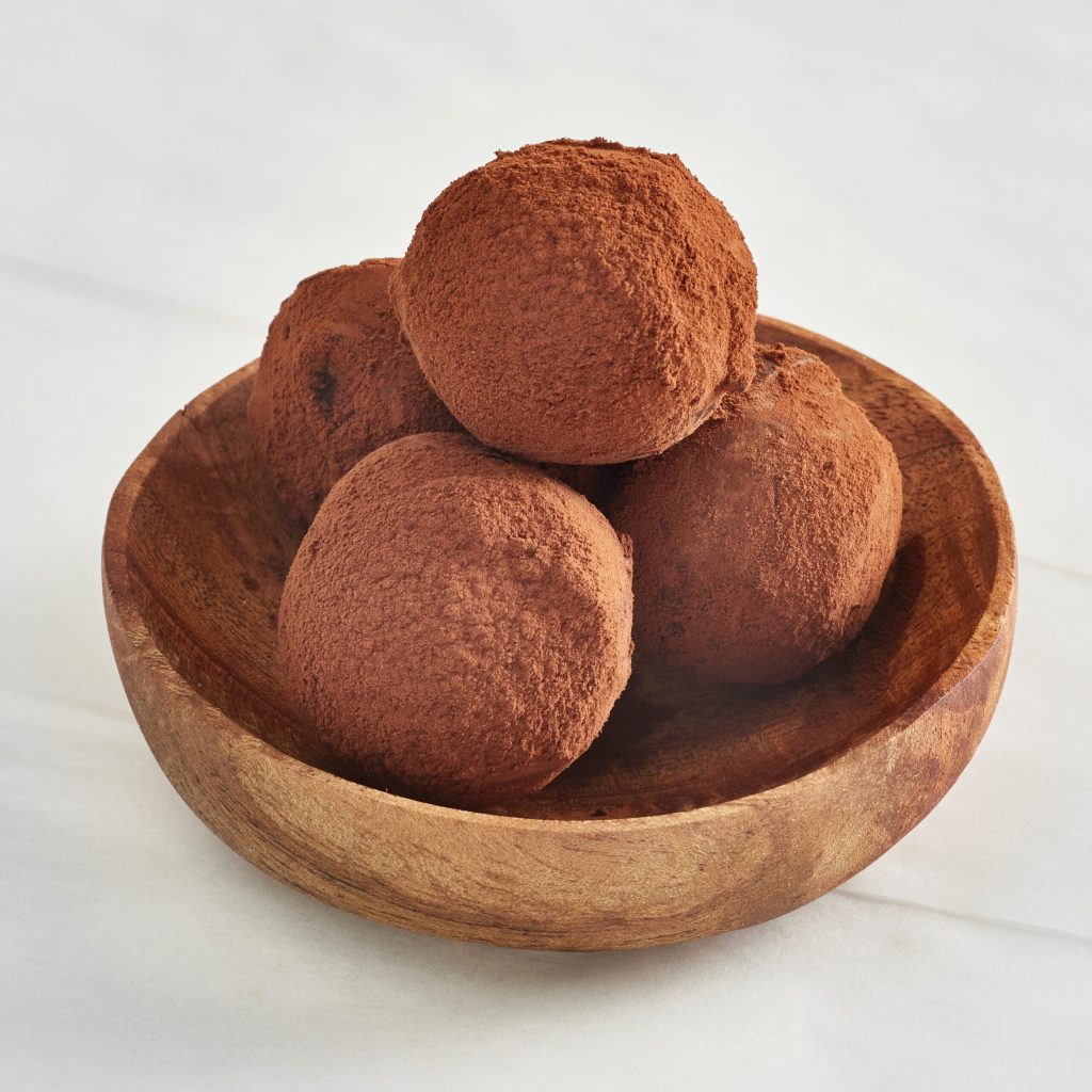 Dark chocolate truffles
