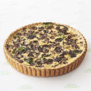 Mushroom and spinach, with Gruyere