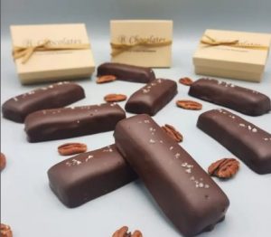 Pecan and Caramel bars - B Chocolates in Suffolk