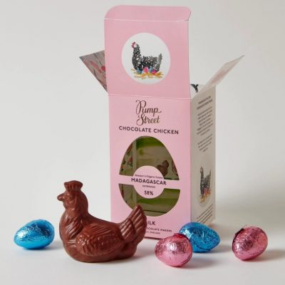 Milk chicken and eggs box (from Pump Street)