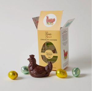 Dark chicken and eggs box (from Pump Street)