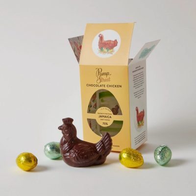 Dark chicken and eggs box (from Pump Street)