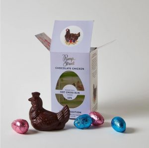 Hot cross bun chicken and eggs box (from Pump Street)