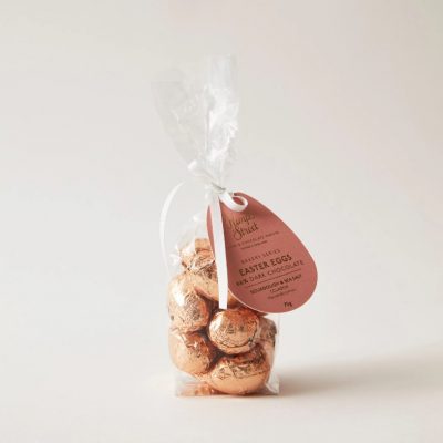 Sourdough and sea salt dark chocolate eggs (from Pump Street)